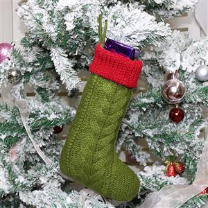 Christmas Long Stocking Wool Knitting Eve Dinner Party Tree Decoration XT19900