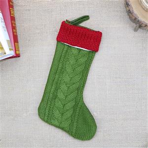 Christmas Long Stocking Wool Knitting Eve Dinner Party Tree Decoration XT19900