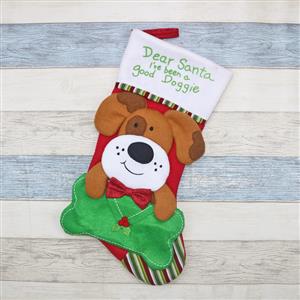 Christmas Doggie Stocking Gift for Pets Dinner Party Tree Decoration XT19905