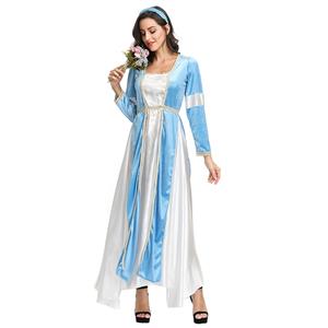 Maiden Renaissance Costume, Medieval Princess Costume for Women, Renaissance Beauty Cosplay Costumes, Medieval Ladies Robe Halloween Costumes, #N19150