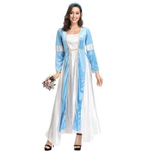 Deluxe Medieval Renaissance Maiden Long Dress Masquerade Costume N19150