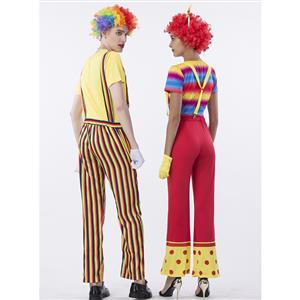 Funny Circus Clown Adult Couple Costume N14769