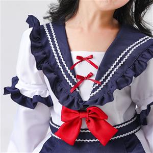 5Pcs Cute Japanese Navy Lolita Children Suit Halloween Cosplay Costume N22693