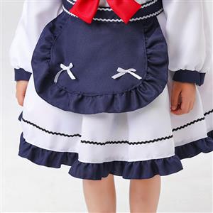 5Pcs Cute Japanese Navy Lolita Children Suit Halloween Cosplay Costume N22693