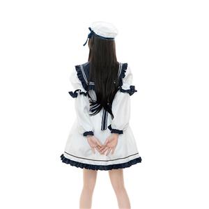 5Pcs Cute Japanese Navy Lolita Suit Schoolgirl Halloween Cosplay Costume N22574