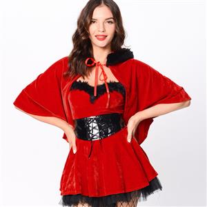 Cute Red Christmas Mini Holiday Dress XT22524