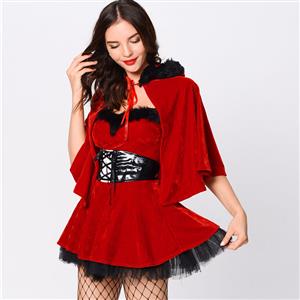 Cute Red Christmas Mini Holiday Dress XT22524