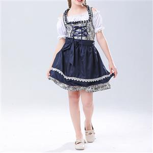 2Pcs Cute Girl Short Sleeve Wide Straps Dress Suit Children Costume N22829