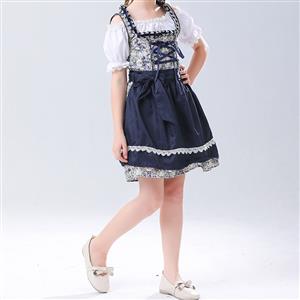 2Pcs Cute Girl Short Sleeve Wide Straps Dress Suit Children Costume N22829