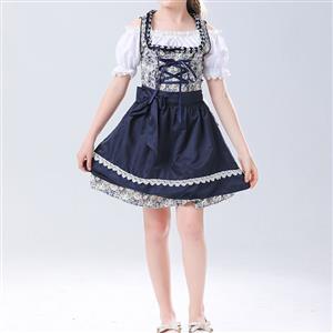 2Pcs Cute Girl Short Sleeve Wide Straps Dress Suit Children Costume N22829