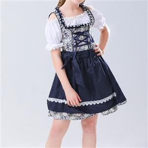 2Pcs Cute Girl Short Sleeve Wide Straps Dress Suit Children Costume N22829