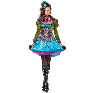 Women's Mad Hatter Alice Wonderland Costume N12599