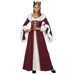 Deluxe Medieval Queen Cosplay Halloween Adult Costume N18178