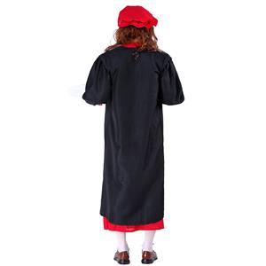 4pcs Men's Renaissance Oil Painter Long Robe Adult Performance Cosplay Costume N19480