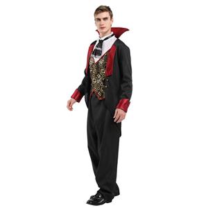 Gothic Top and Trousers Deluxe Vampire Cosplay Party Theatrical Masquerade Costume N22954