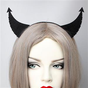 Gothic Demon's Horns Halloween Party Decorations Headband J21519