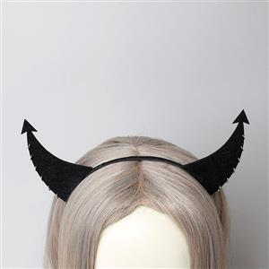 Gothic Demon's Horns Halloween Party Decorations Headband J21519