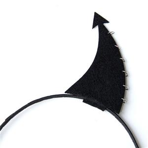 Gothic Demon's Horns Halloween Party Decorations Headband J21519