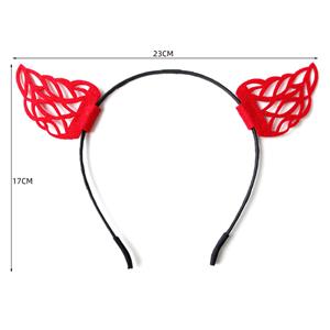 Sexy Red Demon's Horns Halloween Nightclub Dancing Birthday Party Decorations Headband J21524