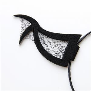 Sexy Black Demon's Horns Bat Halloween Party Nightclub Dancing Decorations Headband J21525