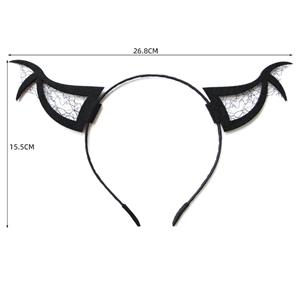 Sexy Black Demon's Horns Bat Halloween Party Nightclub Dancing Decorations Headband J21525