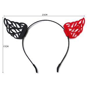 Sexy Black and Red Demon's Horns Monster Halloween Party Nightclub Decorations Headband J21527
