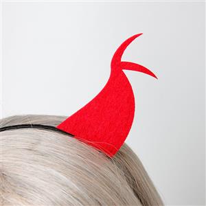 Sexy Black and Red Monster Horns Halloween Party Nightclub Decorations Headband J21529