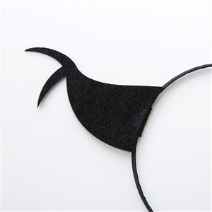 Sexy Black and Red Monster Horns Halloween Party Nightclub Decorations Headband J21529