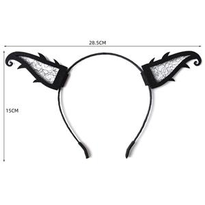 Sexy Black Monster Horns Halloween Party Nightclub Cosplay Anime Decorations Headband J21530