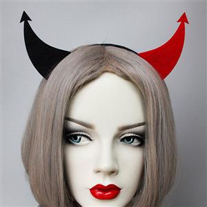 Sexy Black and Red Monster Horns Halloween Party Cosplay Anime Decorations Headband J21531