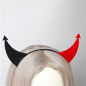 Sexy Black and Red Monster Horns Halloween Party Cosplay Anime Decorations Headband J21531