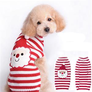 Christmas Pet Stripes Sweater Small Dog Clothing N12270