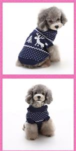 Christmas Themed Festive Reindeer Dog Sweater N12276