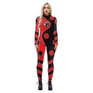 New Product Dragon Bug 3D Printed High Neck Long Bodycon Jumpsuit Halloween Costume N21251