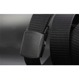 Men's Durable Nylon Strong POM Buckle Cincher Outdoor Adjustable Sports Casual Waist Belt N20146