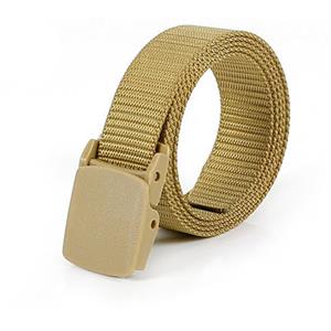 Men's Durable Nylon Strong POM Buckle Cincher Outdoor Adjustable Sports Casual Waist Belt N20148