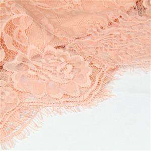 Gothic Elegant Sexy Flesh-pink Strapless Stripe Lace Plastic Bone Corset Mini Dress N20261