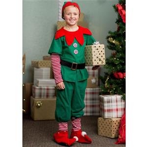 Kid's Elf Family Look Christmas Costume, Family Christmas Costume, Christmas Family Look Costume, Christmas Costume for Boy, Deluxe Christmas Costume, Christmas Party Costume for Kids, #XT20048