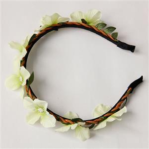 Fairy Green Flowers Daily Life Hair Clasp J12836