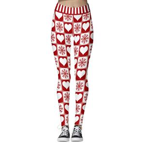 Comfortable Yoga Sports Leggings, Christmas Leggings, Digital Print Leggings, Printed Yoga Pants, Christmas Cropped Pants, Fashion Fitness Leggings, Christmas Costumes, #L21561