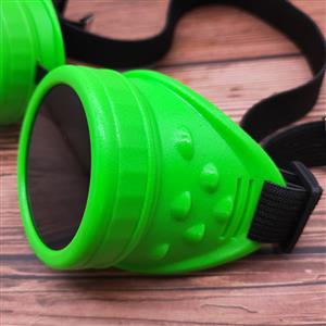 Fashion Black Lens Green Luminous Frame Glasses Cosplay Party Goggles MS19746