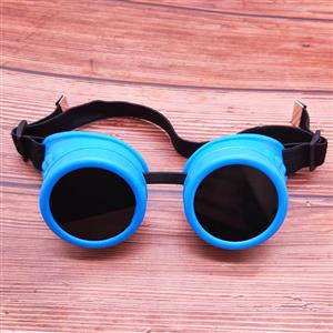 Fashion Black Lens Blue Luminous Frame Glasses Cosplay Party Goggles MS19747