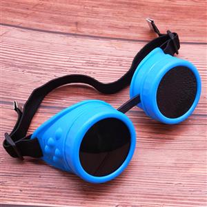 Fashion Black Lens Blue Luminous Frame Glasses Cosplay Party Goggles MS19747