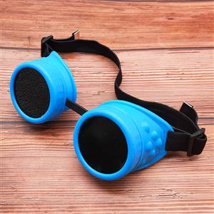 Fashion Black Lens Blue Luminous Frame Glasses Cosplay Party Goggles MS19747