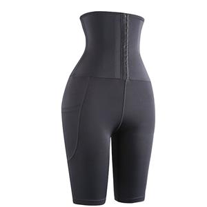 Fashion Black High Waist Shaping Tight Shorts Stretchy Underwear Seamless Pants PT22566