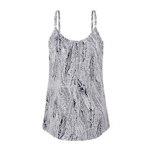 Fashion Leaves Print Spaghetti Straps Loose Waist Summer Daily Casual Camisole Top N22133