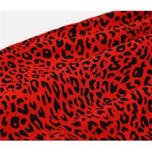 Sexy Leopard One-shoulder Sleeveless Elastic Waist Summer Clubwear Top N22128