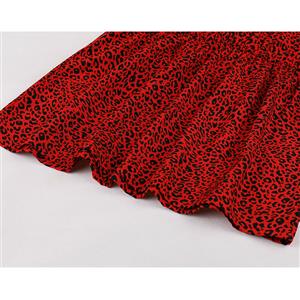 Sexy Leopard One-shoulder Sleeveless Elastic Waist Summer Clubwear Top N22128