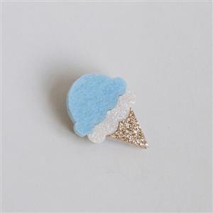 Fashion Lovely Light Blue Ice Cream Brooch J17523