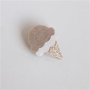 Fashion Lovely Light Brown Ice Cream Brooch J17520